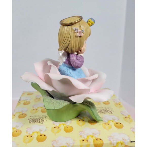 Precious Moments Pink Rose of Sweetness Porcelain Figurine  B16 - Picture 3 of 7